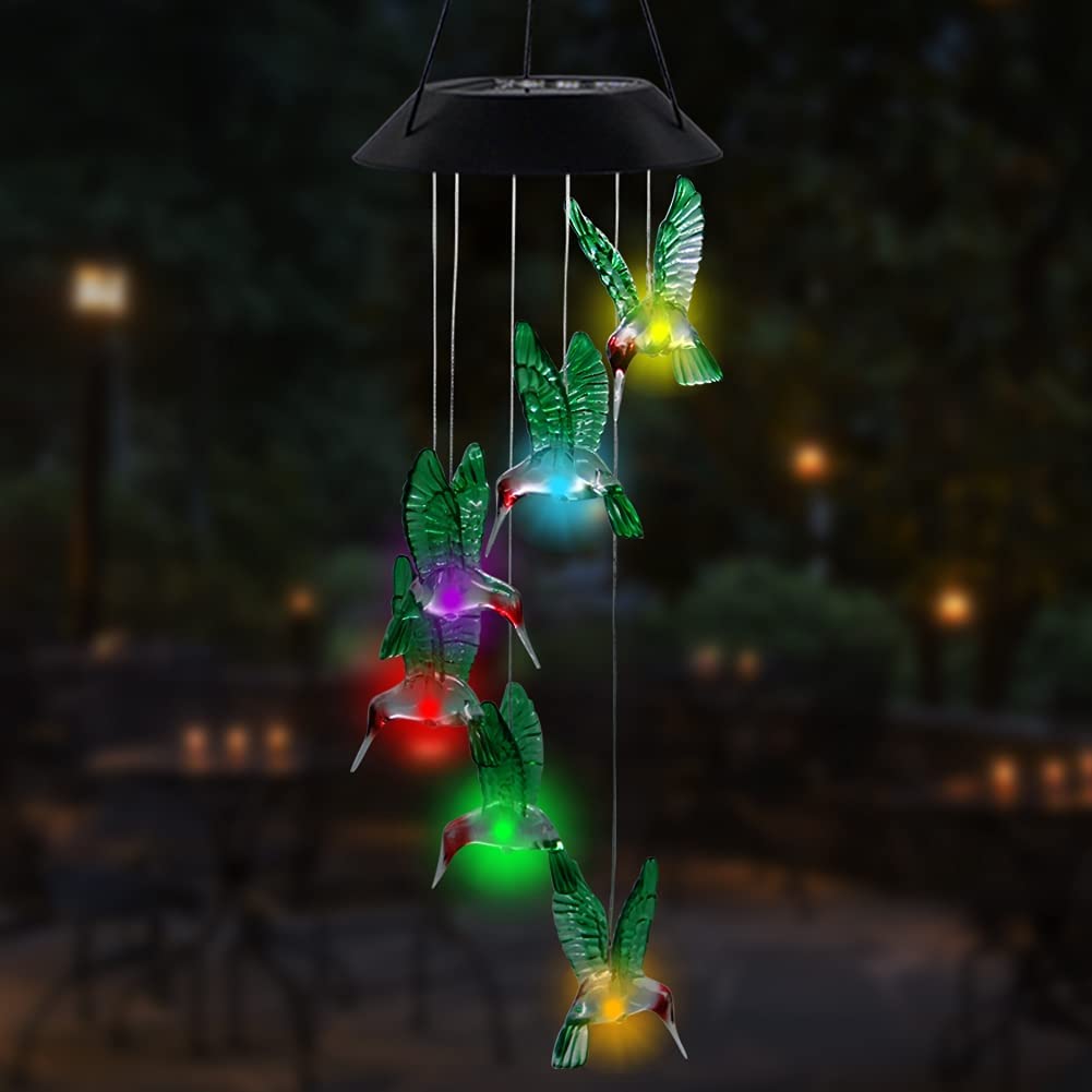 SolarWings™ | Solar powered hummingbird lighting! - UpLivings