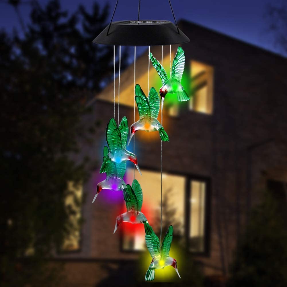 SolarWings™ | Solar powered hummingbird lighting! - UpLivings