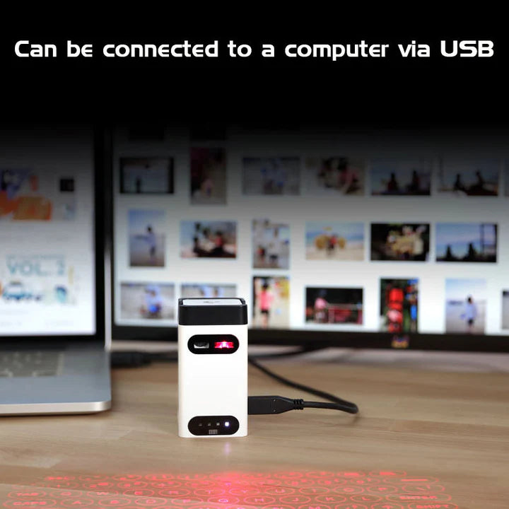 LaserKey-Mouse™ | Wireless Keyboard and Mouse Projector!