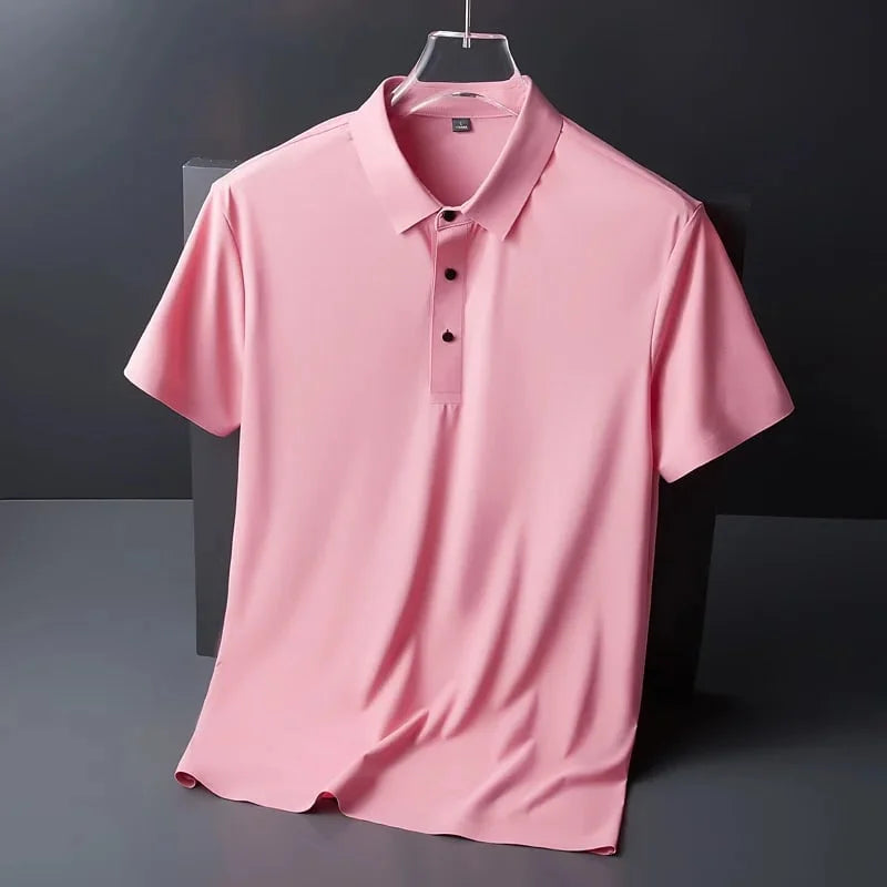 Ice Silk Shirt™ | Casual Slim Fit Polo Shirt!