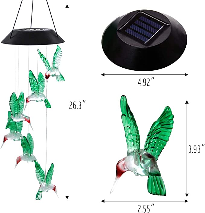 SolarWings™ | Solar powered hummingbird lighting! - UpLivings