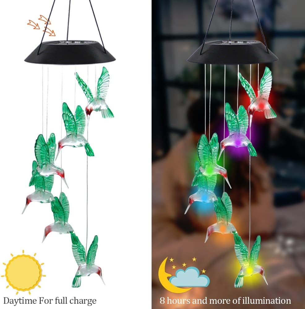 SolarWings™ | Solar powered hummingbird lighting! - UpLivings