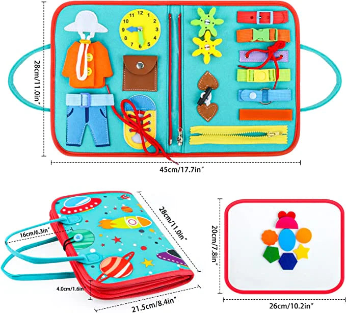SENSORY BOOK BOARD™ | DISCOVER AND LEARN BY FEELING - FELT BOOK