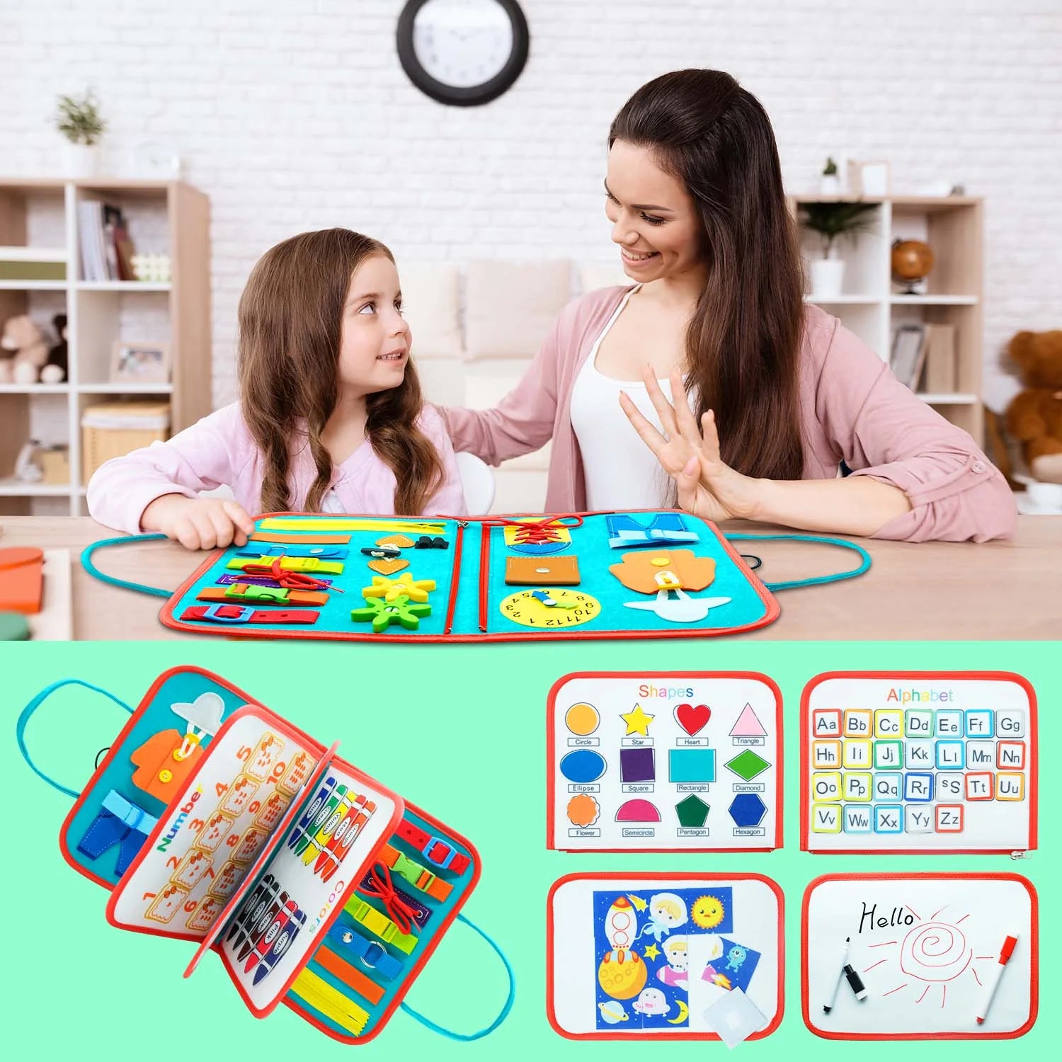 SENSORY BOOK BOARD™ | DISCOVER AND LEARN BY FEELING - FELT BOOK