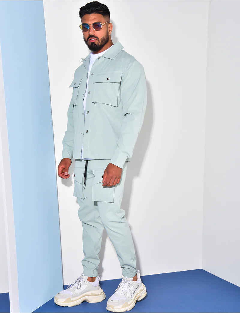 Two-piece Streetwear Full Cargo Set - UpLivings