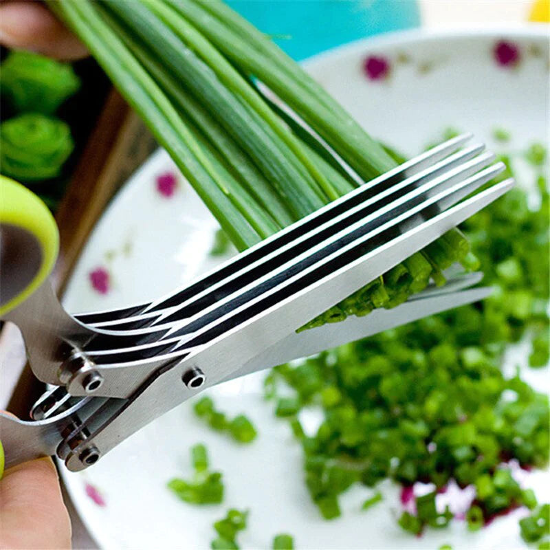 FoodScissors™ - 5 Leaf Kitchen Salad Scissors