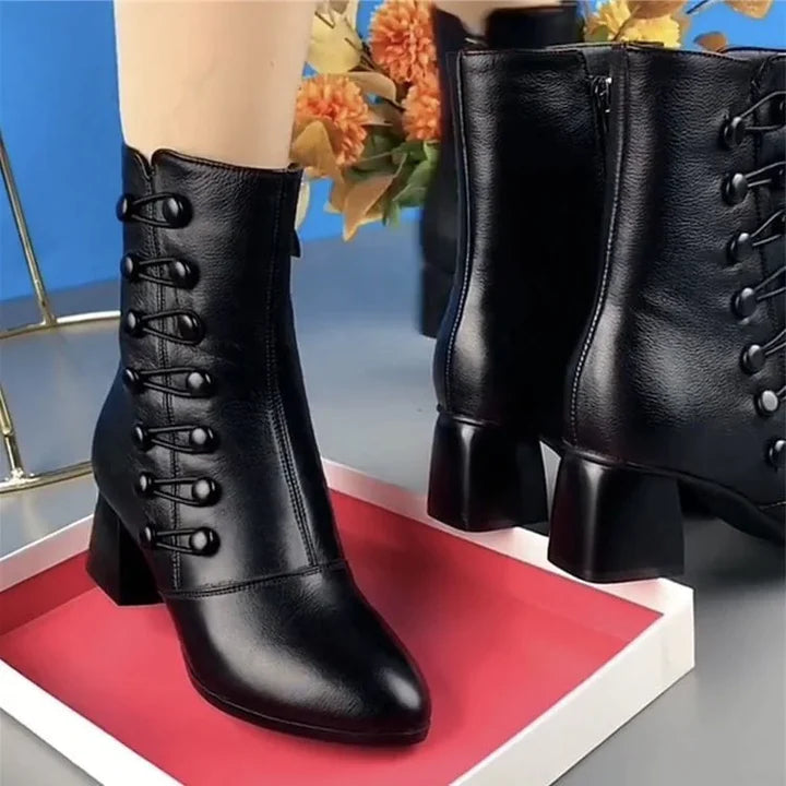 JolieChastain™ | Stylish Short Leather All Season Boots! - UpLivings