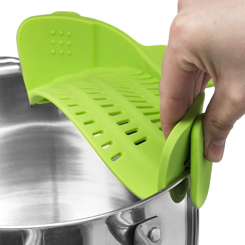Silicone Clip-on Kitchen Sieve™ | Makes kitchen chores a breeze!