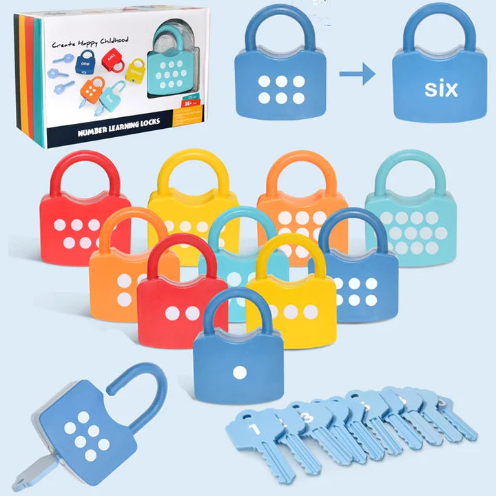 NumberLock™ | Children's Number Lock And Keys Toy Set! - UpLivings