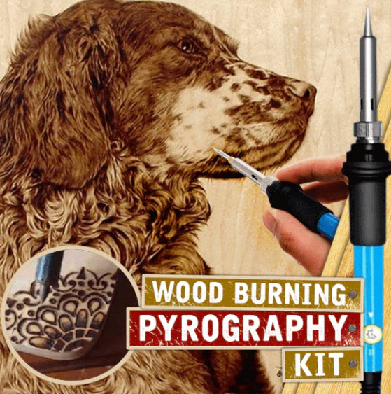 PyrographyPen™ | Wood Burning DIY Tool Kit (28 Attachments Free!) - UpLivings