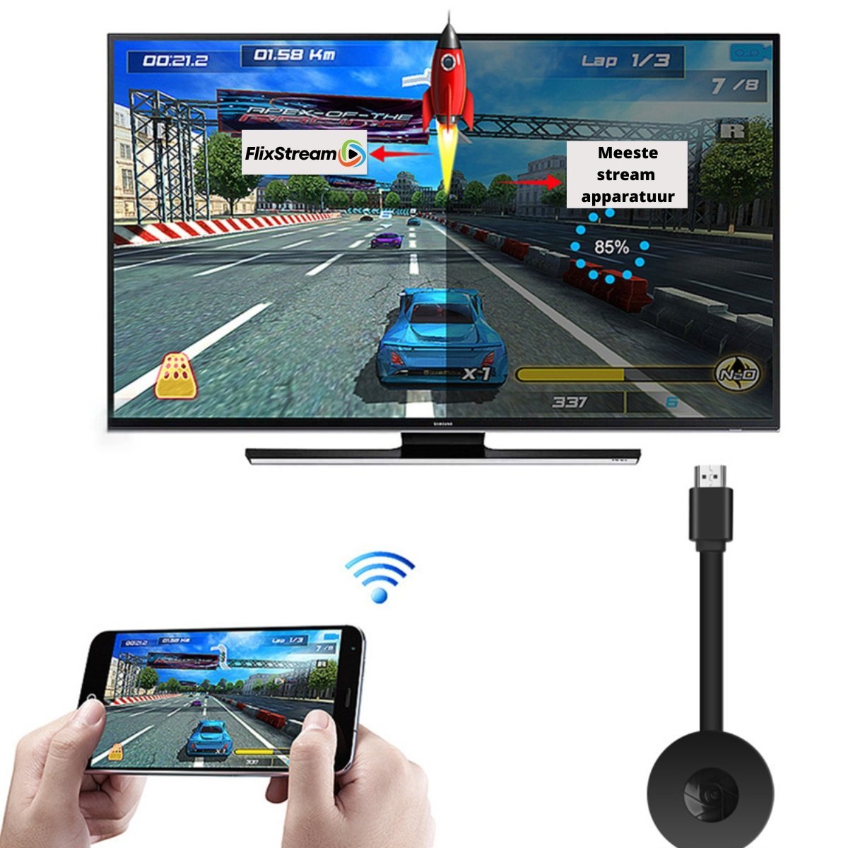 FlixStream™ | Full-HD streaming from all your devices wirelessly!