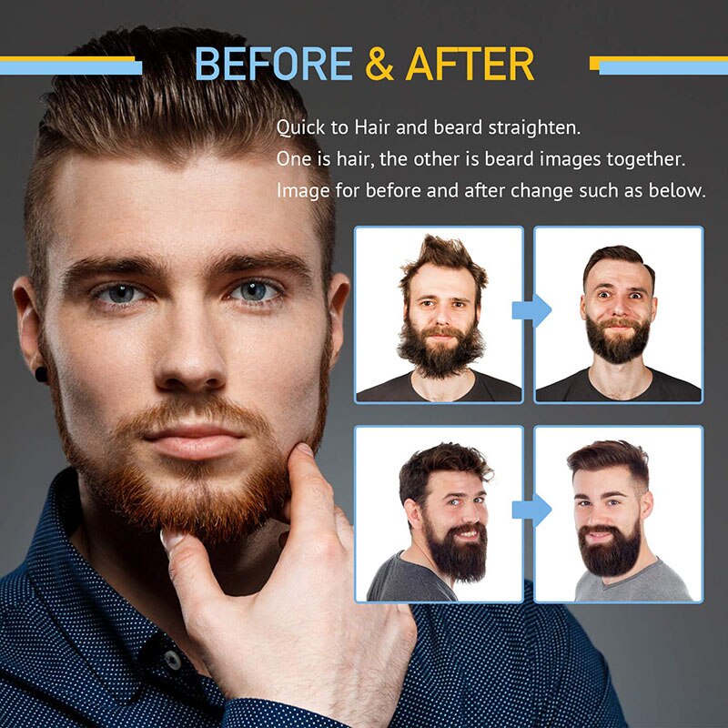 BeardBrush™ | Straightens your hair without damage!