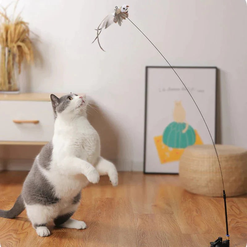 BirdCatcher™ | Bird simulation cat play set for hours of fun! - UpLivings