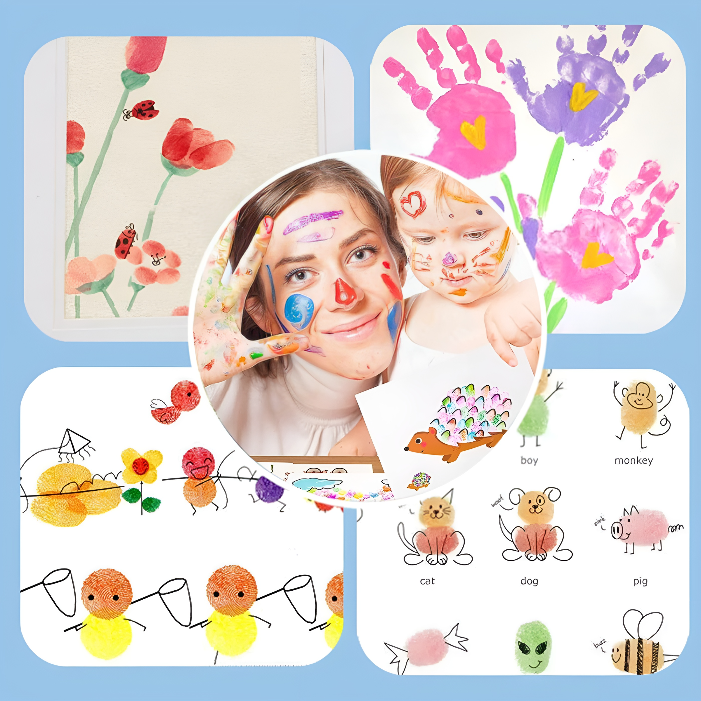Creative Finger Painting Kit™ | Hours of fun for your child!